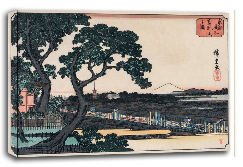 Image of Picture of Matsuchiyama, Hiroshige - obraz na płótnie Wymiar do wyboru: 80x60 cm