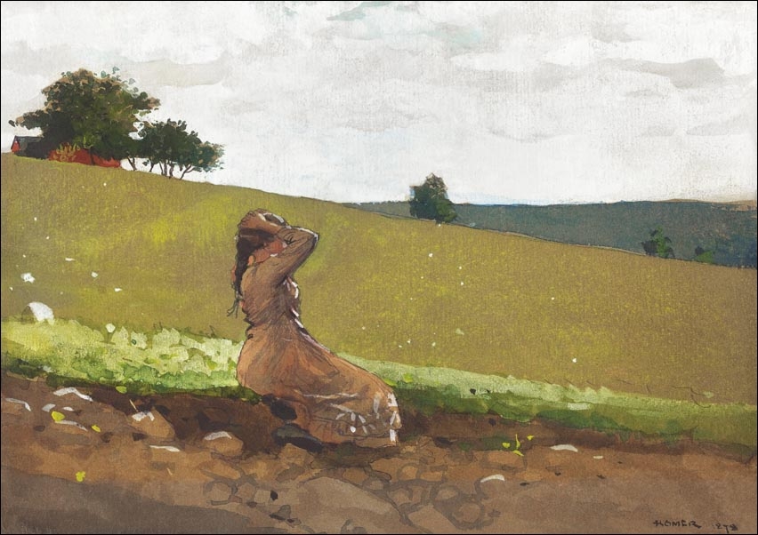 Image of The Green Hill, Winslow Homer - plakat Wymiar do wyboru: 59,4x42 cm