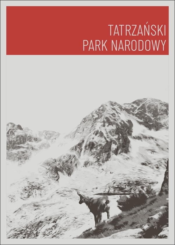 Image of Parki Narodowe, Tatry red - plakat Wymiar do wyboru: 30x40 cm