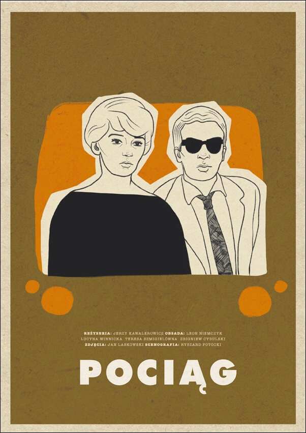 Image of Pociąg - plakat Wymiar do wyboru: 70x100 cm