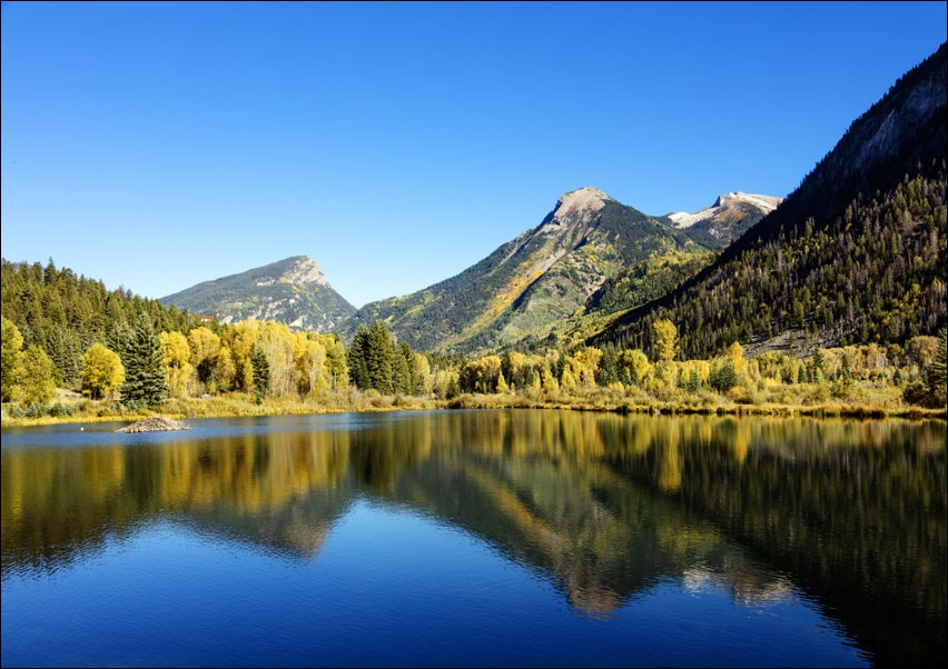 Image of Alpine lake above the Crystal River Valley town of Marble, Colorado, Carol Highsmith - plakat Wymiar do wyboru: 59,4x42 cm