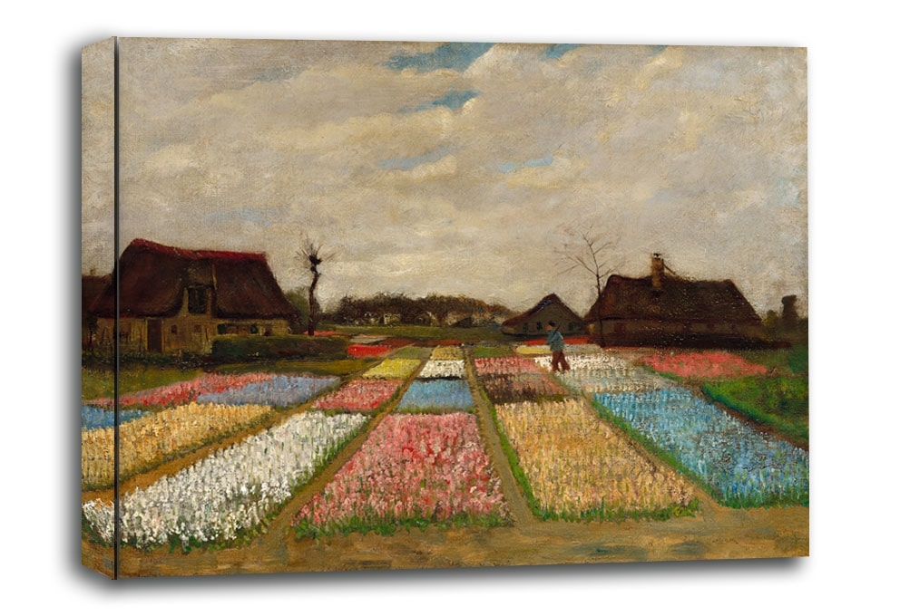 Image of Flower Beds in Holland, Vincent van Gogh - obraz na płótnie Wymiar do wyboru: 30x20 cm