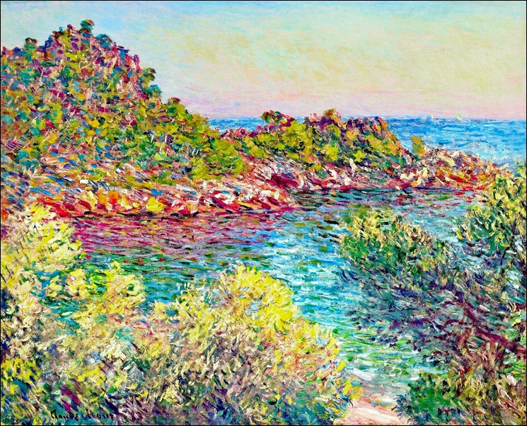Image of Landscape near montecarlo, Claude Monet - plakat Wymiar do wyboru: 84,1x59,4 cm