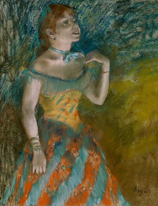 Image of The Singer in Green, Edgar Degas - plakat Wymiar do wyboru: 20x30 cm