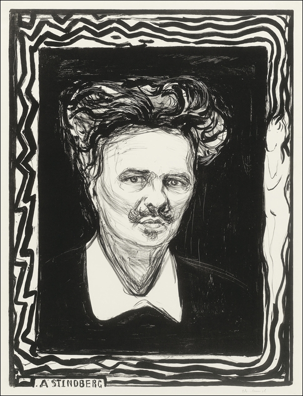 Image of August Strindberg (1896), Edvard Munch - plakat Wymiar do wyboru: 20x30 cm