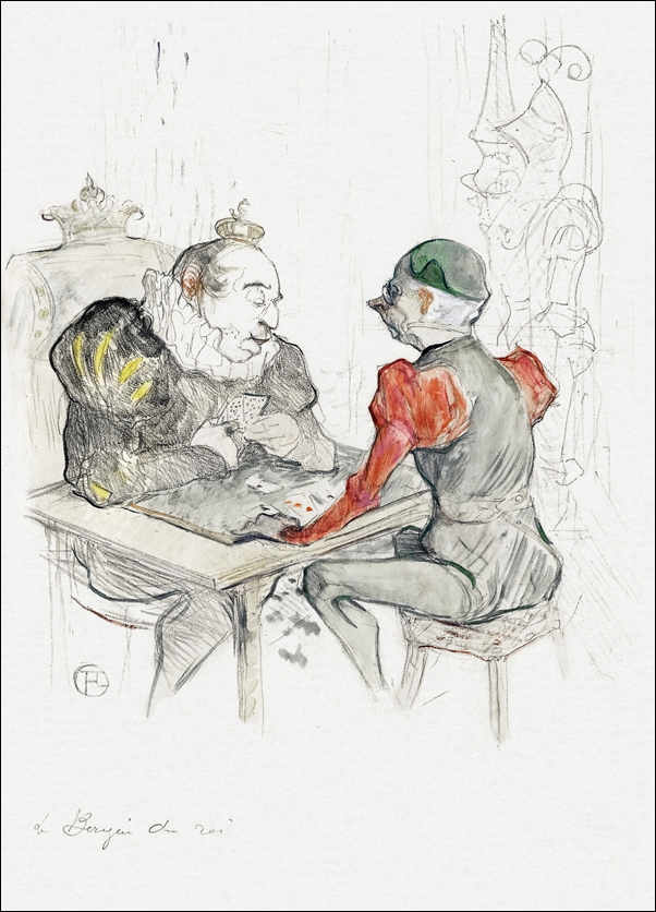 Image of Le bézigue, Henri De Toulouse-Lautrec - plakat Wymiar do wyboru: 30x40 cm