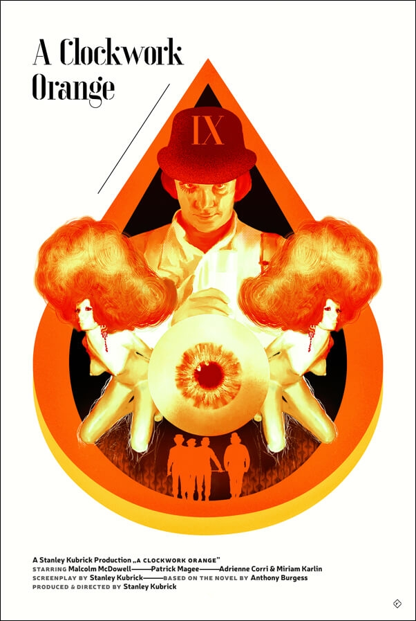 Image of A Clockwork Orange Mechaniczna Pomarańcza - plakat premium Wymiar do wyboru: 30x40 cm