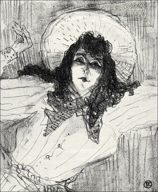 Image of May Belfort sketch, Henri de Toulouse-Lautrec - plakat Wymiar do wyboru: 21x29,7 cm