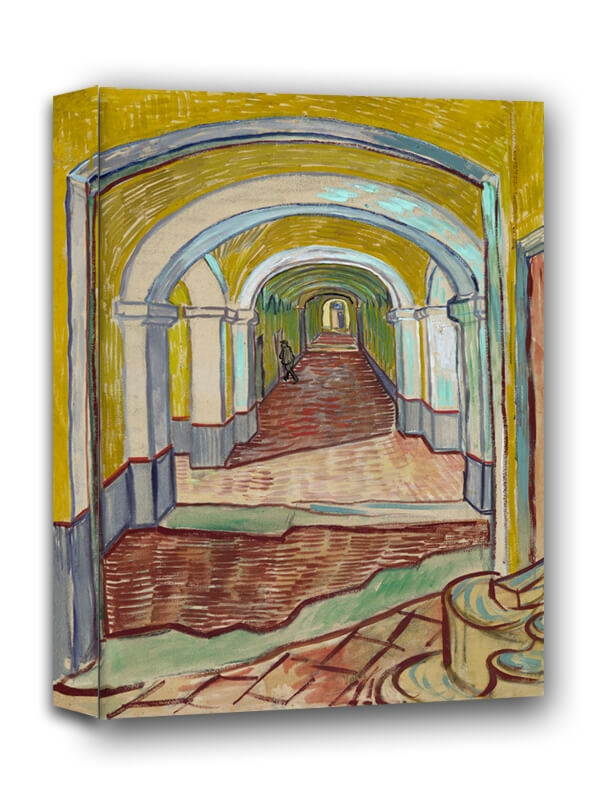 Image of Corridor in the Asylum, Vincent van Gogh - obraz na płótnie Wymiar do wyboru: 20x30 cm