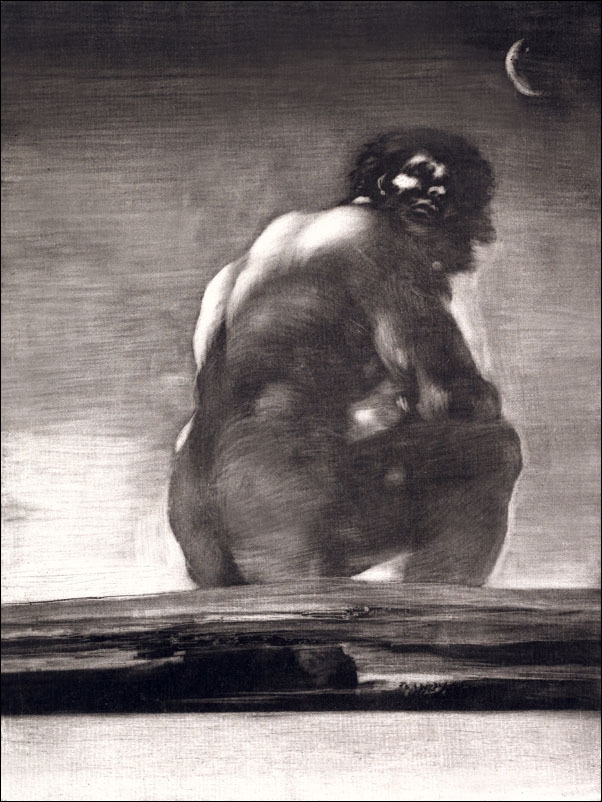 Image of Seated Giant, Francisco Goya - plakat Wymiar do wyboru: 30x40 cm