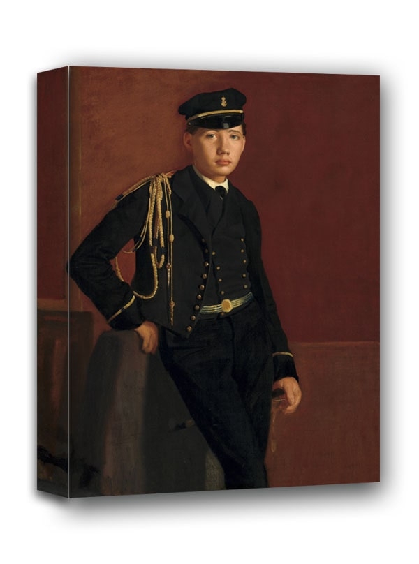 Image of Achille De Gas in the Uniform of a Cadet, Edgar Degas - obraz na płótnie Wymiar do wyboru: 70x100 cm