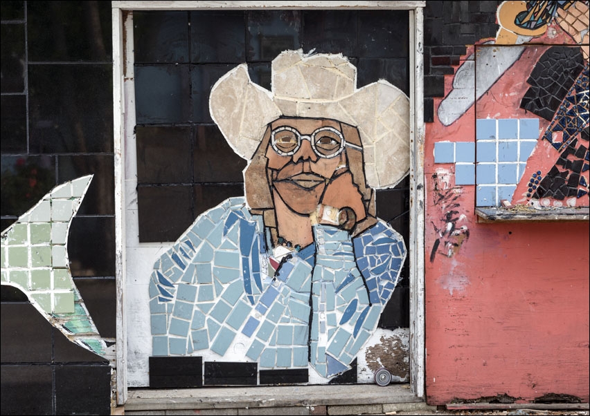 Image of Funky mosaic art in the vibrant South Austin, Texas., Carol Highsmith - plakat Wymiar do wyboru: 29,7x21 cm