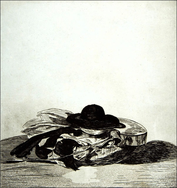 Image of Hat and Guitar, Edouard Manet - plakat Wymiar do wyboru: 30x40 cm