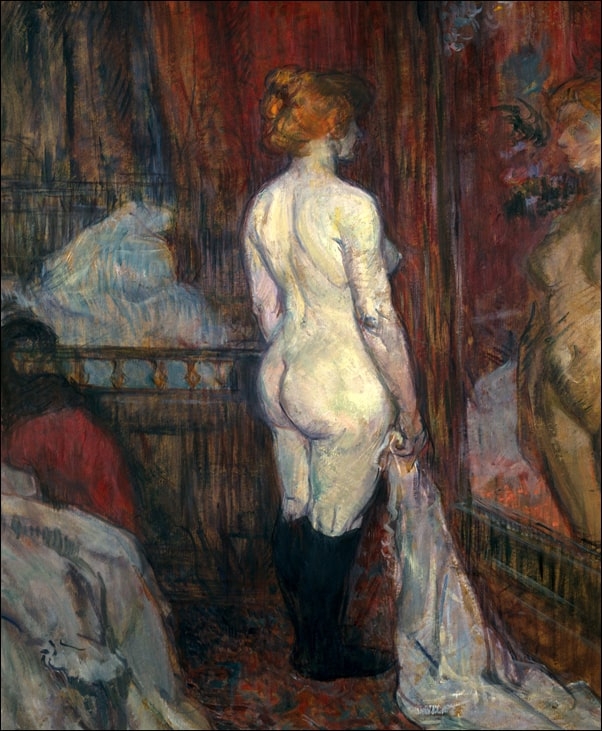 Image of Woman before a Mirror, Henri de Toulouse-Lautrec - plakat Wymiar do wyboru: 30x40 cm