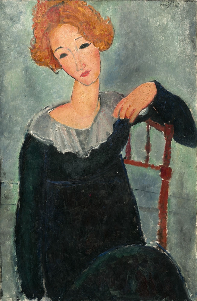 Image of Amedeo Modigliani Woman with red hair (1917) - plakat Wymiar do wyboru: 40x60 cm