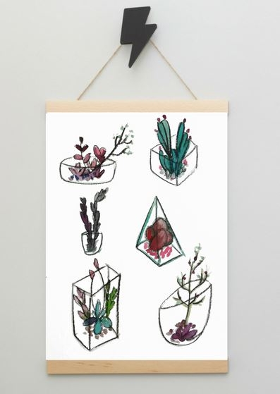 Image of Botaniczne I - plakat Wymiar do wyboru: 21x29,7 cm