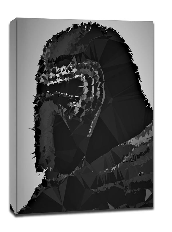 Image of POLYamory - Kylo Ren, Gwiezdne Wojny Star Wars - obraz na płótnie Wymiar do wyboru: 40x60 cm