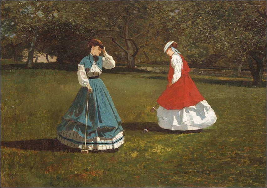 Image of A Game of Croquet, Winslow Homer - plakat Wymiar do wyboru: 100x70 cm