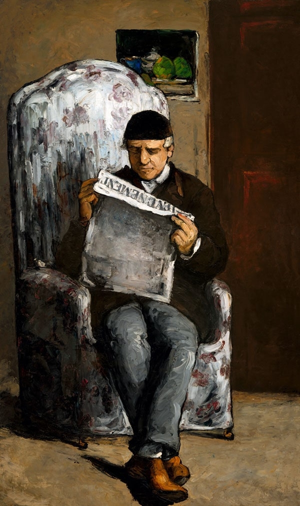 Image of The Artist's Father, Reading LÉvénement, Paul Cézanne - plakat Wymiar do wyboru: 21x29,7 cm