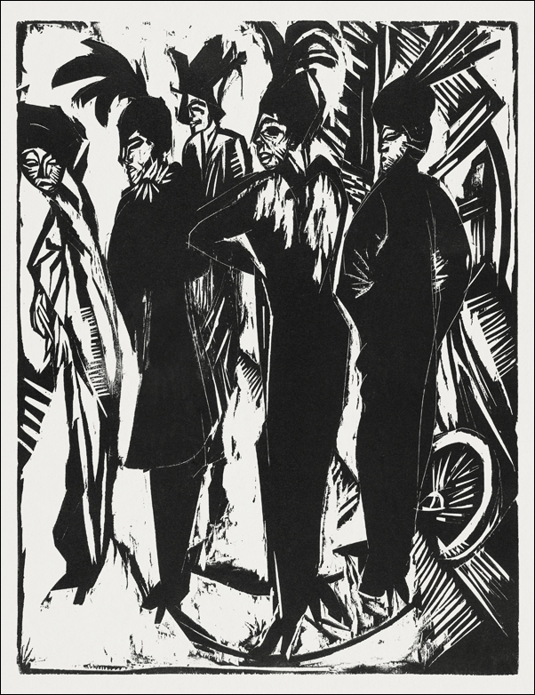 Image of Five Women on the Street, Ernst Ludwig Kirchner - plakat Wymiar do wyboru: 29,7x42 cm