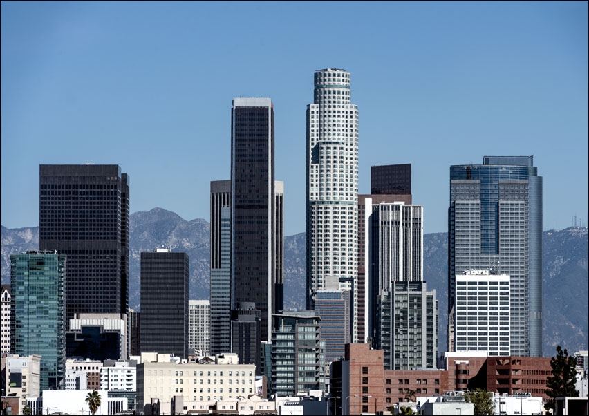 Image of Skyline view of Los Angeles, California., Carol Highsmith - plakat Wymiar do wyboru: 100x70 cm