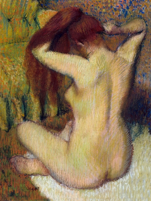 Image of Woman Combing Her Hair, Edgar Degas - plakat Wymiar do wyboru: 30x40 cm