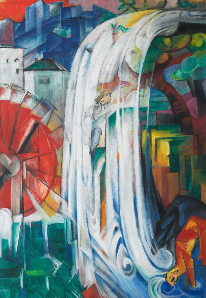 Image of Franz Marc The Bewitched Mill - plakat Wymiar do wyboru: 20x30 cm