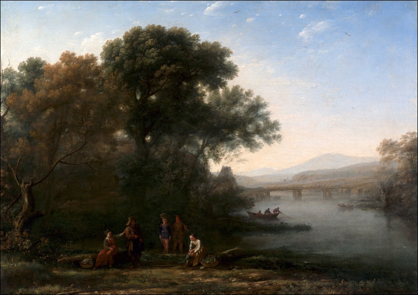 Image of The Ford, Claude Lorrain - plakat Wymiar do wyboru: 70x50 cm