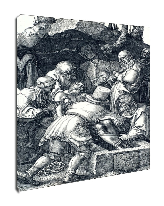 Image of The Entombment, from The Passion, Albrecht Durer - obraz na płótnie Wymiar do wyboru: 40x50 cm