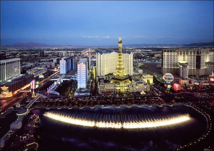 Image of Aerial view of Las Vegas, Carol Highsmith - plakat Wymiar do wyboru: 29,7x21 cm