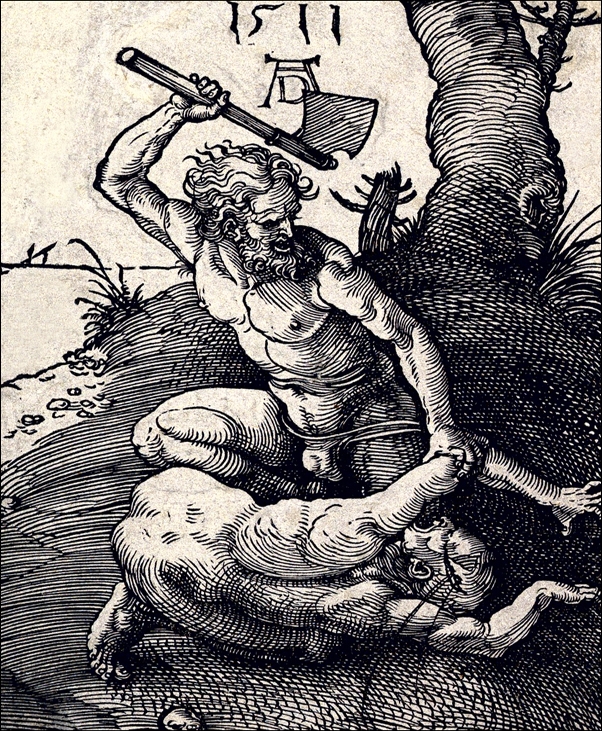 Image of Cain Killing Abel, Albrecht Durer - plakat Wymiar do wyboru: 40x50 cm