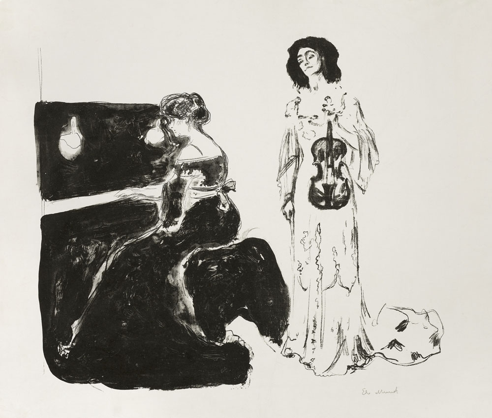 Image of The Violin Concert (1903), Edvard Munch - plakat Wymiar do wyboru: 29,7x42 cm