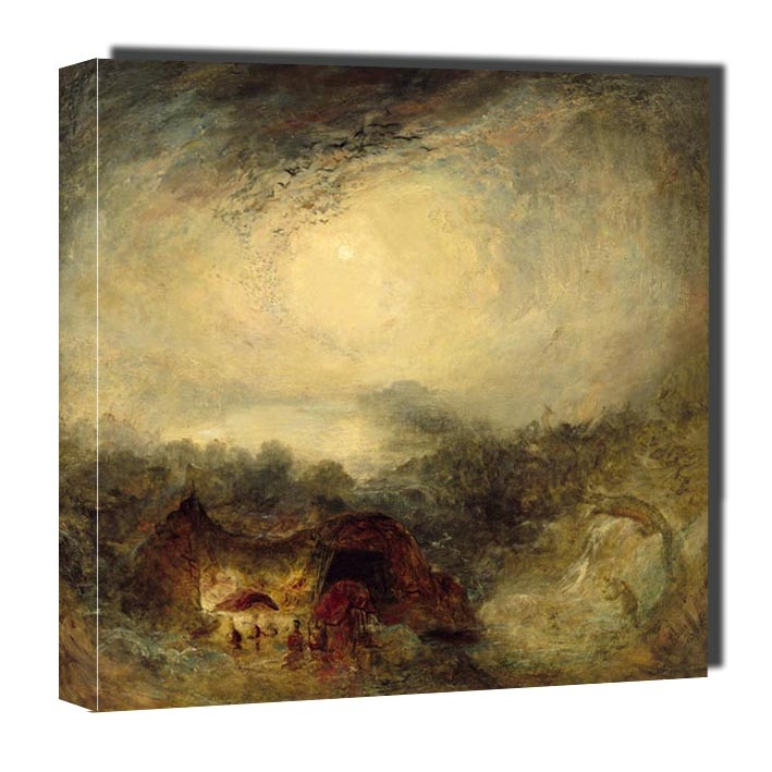 Image of The Evening of the Deluge, William Turner - obraz na płótnie Wymiar do wyboru: 30x30 cm