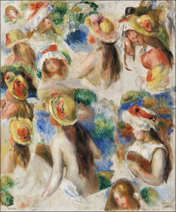 Image of Study of Heads, Auguste Renoir - plakat Wymiar do wyboru: 29,7x42 cm