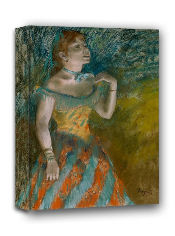 Image of The Singer in Green, Edgar Degas - obraz na płótnie Wymiar do wyboru: 30x40 cm