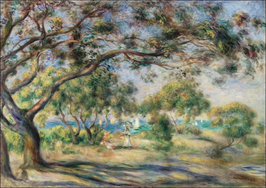 Image of Bois de la Chaise, Auguste Renoir - plakat Wymiar do wyboru: 40x30 cm