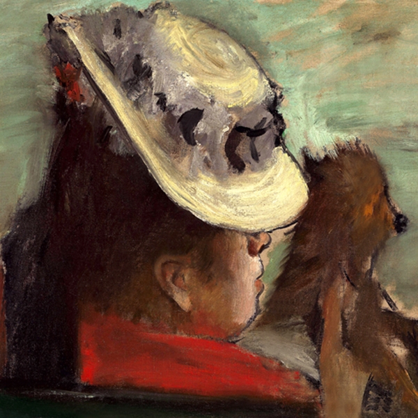 Image of Lady with a Dog, Edgar Degas - plakat Wymiar do wyboru: 40x40 cm