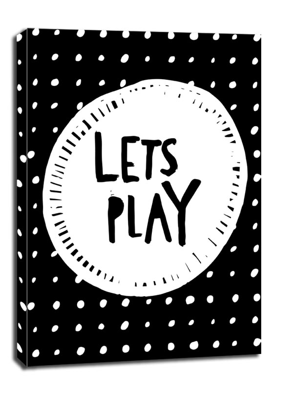 Image of lets play - obraz na płótnie Wymiar do wyboru: 30x40 cm