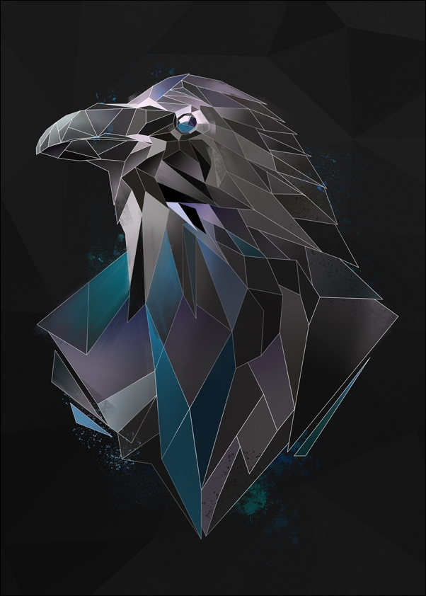 Image of Raven tło - plakat Wymiar do wyboru: 40x50 cm