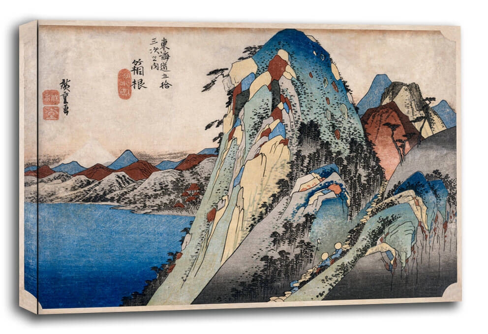 Image of Picture of the Lake at Hakone, Hiroshige - obraz na płótnie Wymiar do wyboru: 90x60 cm