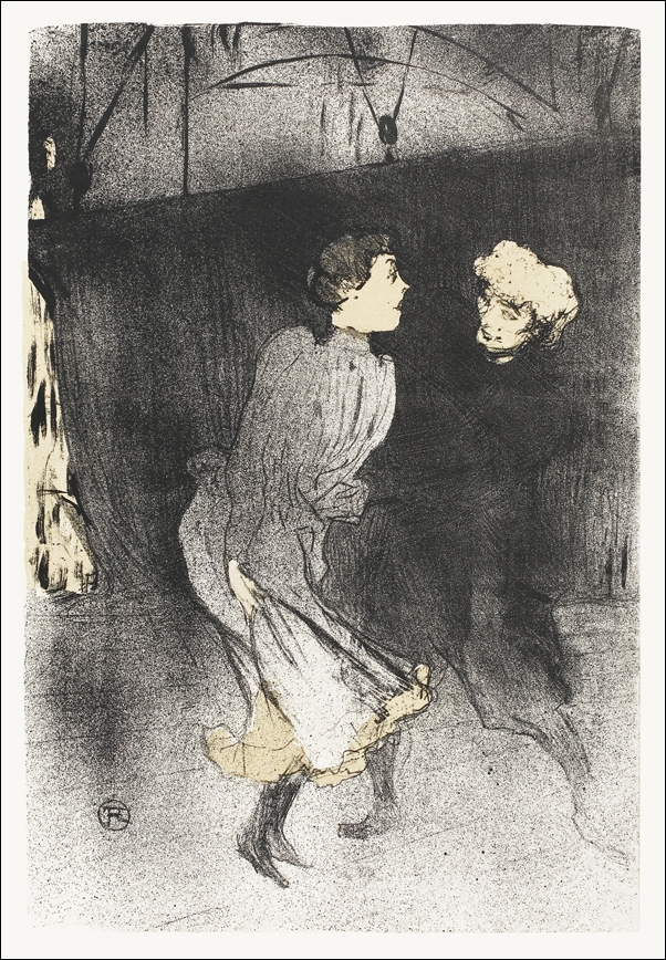 Image of Rehearsal at the Folies-Bergère, Emilenne D’Alençon and Mariquita, Henri De Toulouse-Lautrec - plakat Wymiar do wyboru: 29,7x42 cm