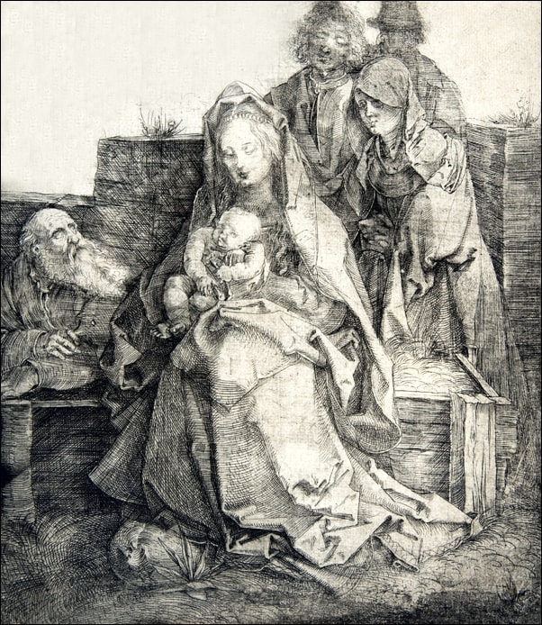 Image of The Holy Family, Albrecht Durer - plakat Wymiar do wyboru: 40x50 cm