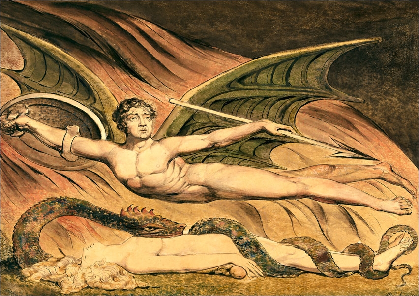 Image of Satan Exulting over Eve, William Blake - plakat Wymiar do wyboru: 100x70 cm