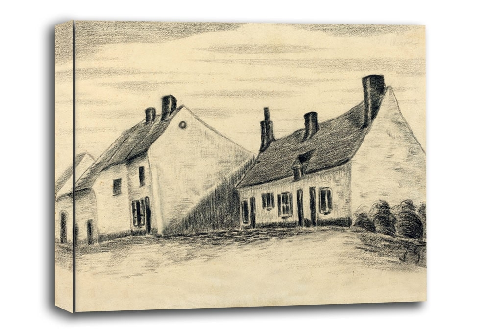 Image of The Zandmennik House, Vincent van Gogh - obraz na płótnie Wymiar do wyboru: 90x60 cm