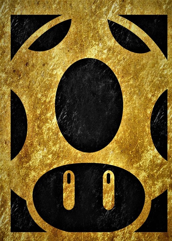 Image of Golden LUX - Mario - plakat Wymiar do wyboru: 30x40 cm