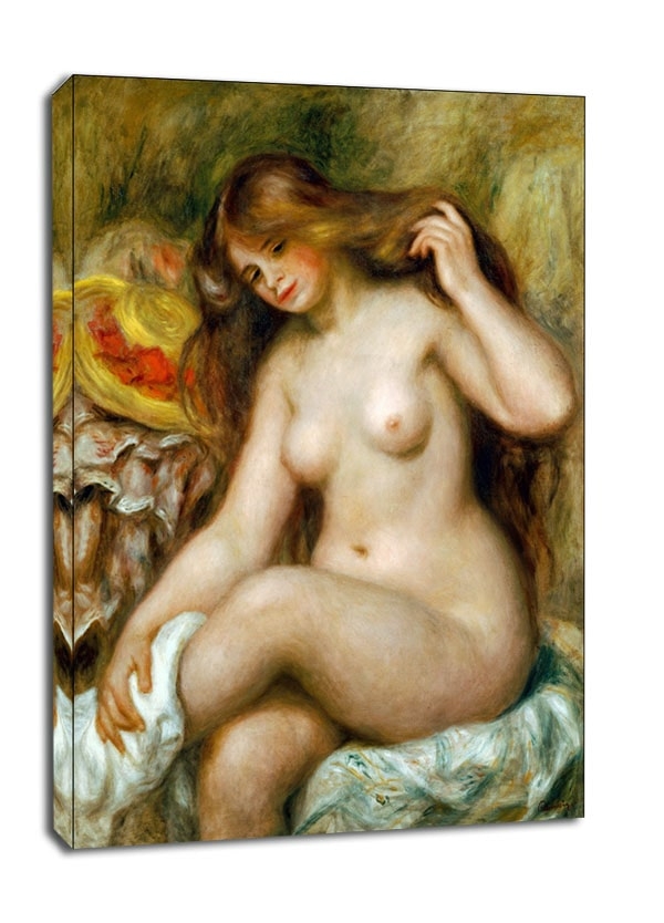 Image of Baigneuse, Auguste Renoir - obraz na płótnie Wymiar do wyboru: 30x40 cm