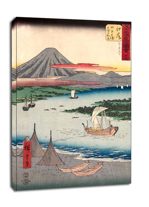 Image of Ejiri Tago Bay and Miho no Matsubara, Hiroshige - obraz na płótnie Wymiar do wyboru: 20x30 cm