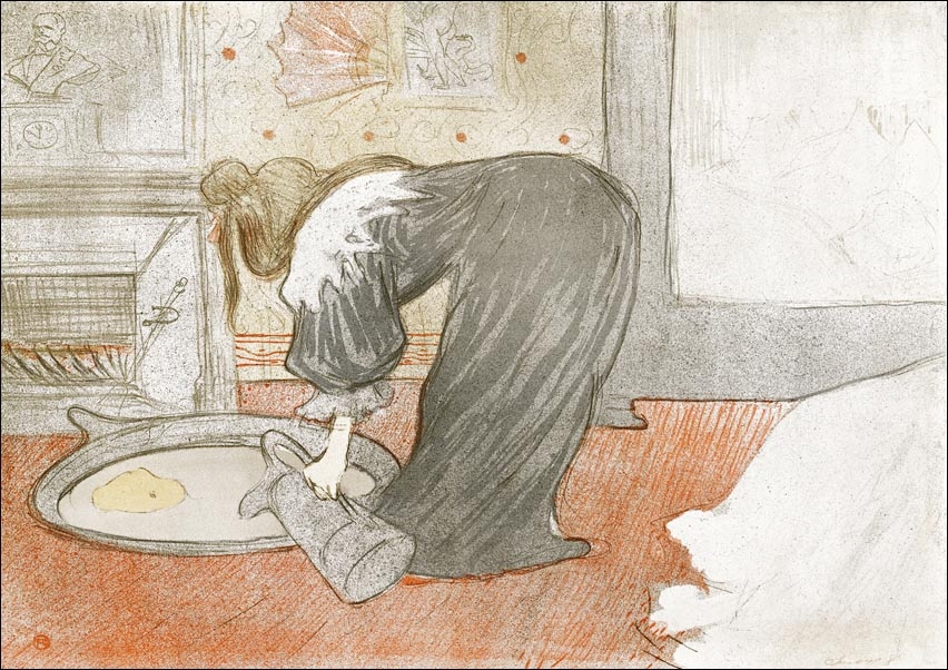Image of Femme au tub, Henri De Toulouse-Lautrec - plakat Wymiar do wyboru: 40x30 cm
