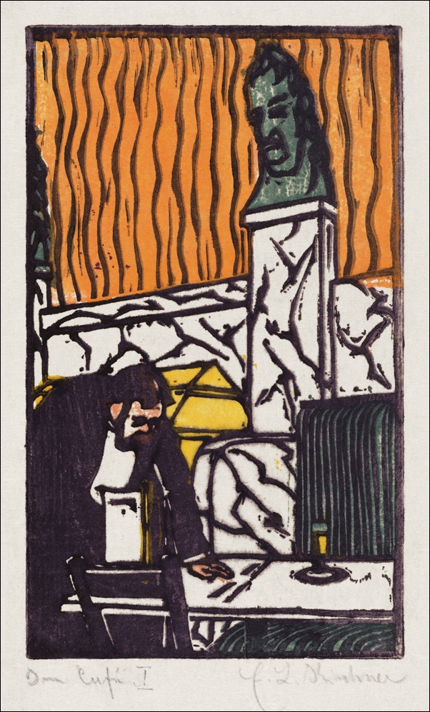 Image of Head Waiter in Café, Ernst Ludwig Kirchner - plakat Wymiar do wyboru: 29,7x42 cm