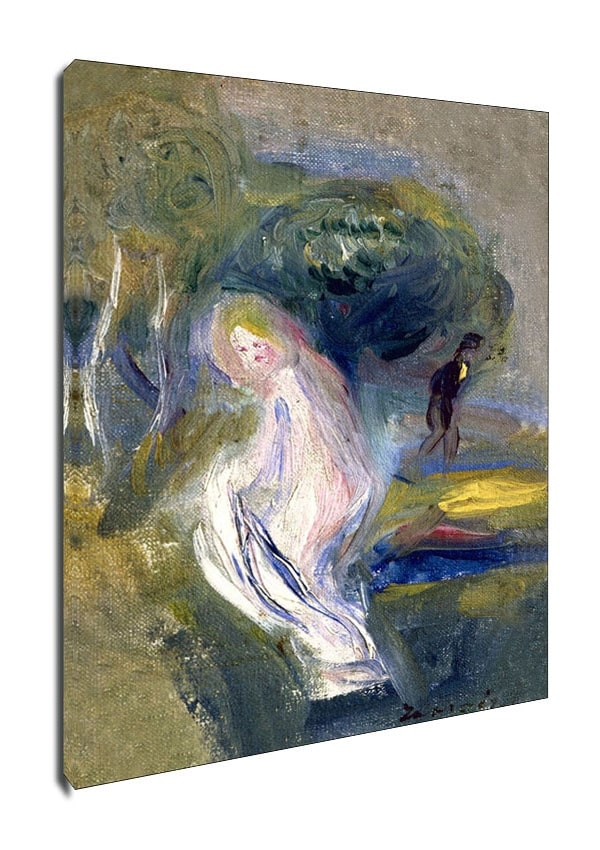 Image of Nude with Figure in Background, Auguste Renoir - obraz na płótnie Wymiar do wyboru: 20x30 cm